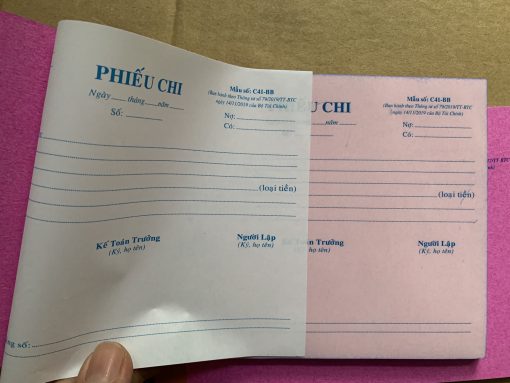 Phiếu chi 2 liên - 12.5 x 18.5 cm ( 90 tờ )