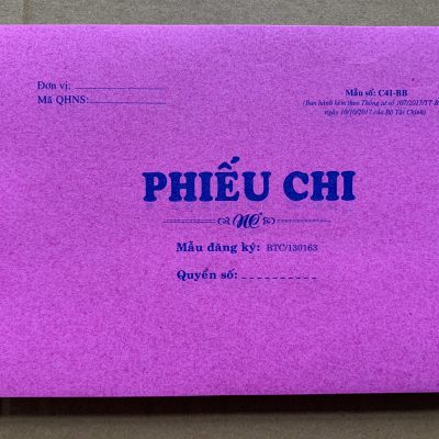 Phiếu chi 2 liên - 12.5 x 18.5 cm ( 90 tờ )