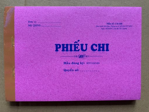 Phiếu chi 2 liên - 12.5 x 18.5 cm ( 90 tờ )