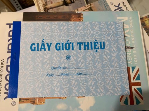 Giấy giới thiệu 1 liên - 12x21 cm ( 40 tờ )