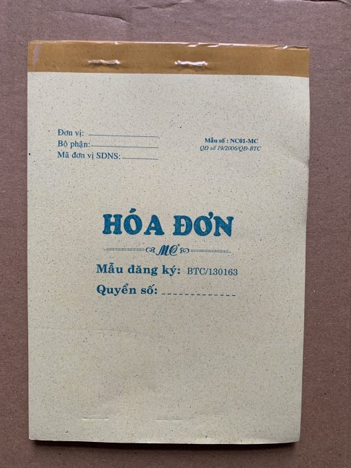 Hoá đơn 3 liên - 12.5x18.5 cm (90 tờ )