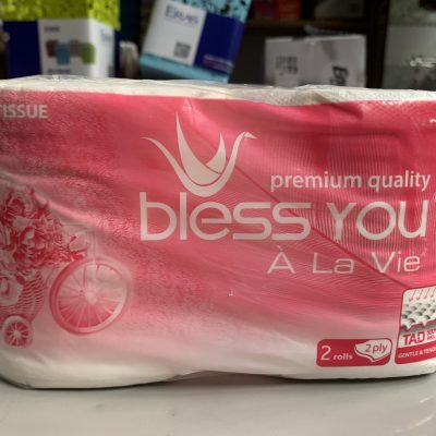 2 cuộn khăn giấy lụa BLESS YOU À LA VIE 2 lớp