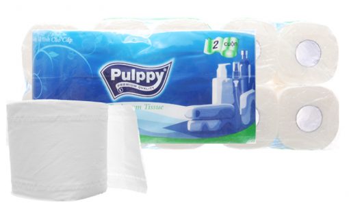 Combo 10 cuộn giấy vẹ sinh Pulppy