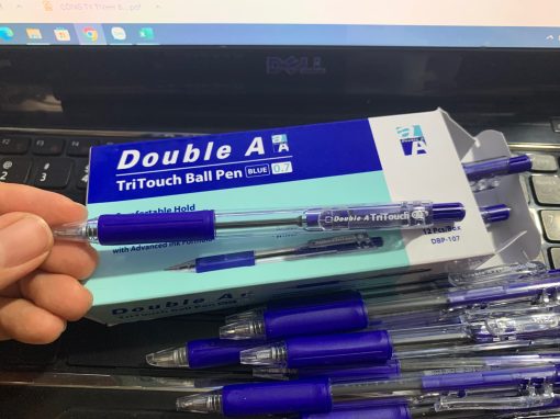 Hộp 12 bút bi Double A TriTouch 0.7mm - DBP 107