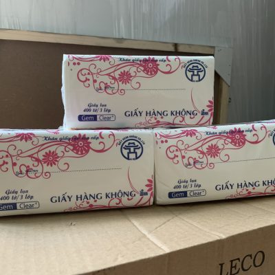 Giấy lụa hàng không (Giấy rút) 400 tờ / 3 lớp