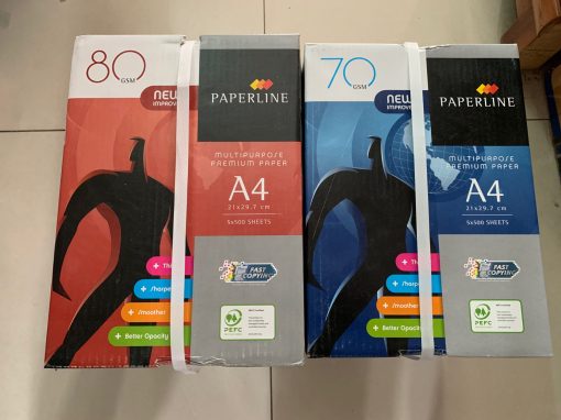 THÙNG 5 RAM Giấy A4 PAPERLINE định lượng 70gsm / 80gsm